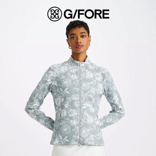 【G/FORE】PEONY SKETCH TECH INTERLOCK 女士 印花拉鍊外套(G4LF23K561-HGR)