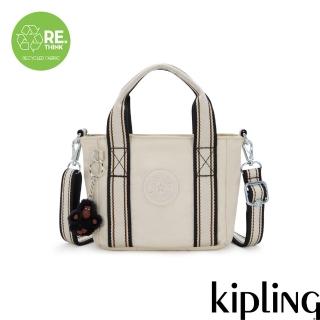 【KIPLING官方旗艦館】淺米色手提側背兩用包-JAYLA MINI