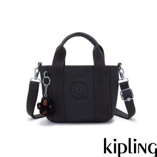 【KIPLING官方旗艦館】率性曜石黑手提側背兩用包-JAYLA MINI