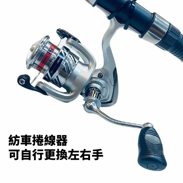 【RONIN 獵漁人】Daiwa CROSSFIRE 新手竿捲套組(路亞竿加捲線器 左右手可互換 入門首選)