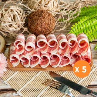 【小嚼士】安格斯牛五花肉片 500g 買3送2/共5包(火鍋肉片 烤肉片 炒片 雪花牛 牛肉片 美國牛肉 冷凍牛肉)
