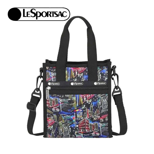 【Lesportsac】日常輕便小方型托特包 送禮 禮物(冬日紐約夜景)