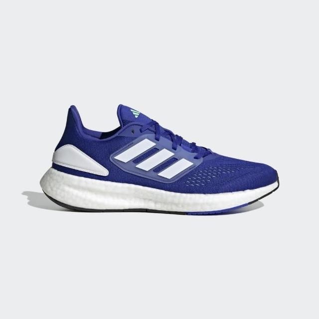 【adidas 愛迪達】Pureboost 22 男 慢跑鞋 運動 訓練 路跑 短跑 緩震 透氣 舒適 藍 白(HQ8583)