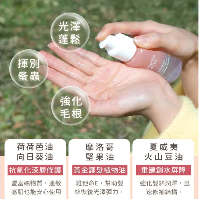 【GOODMO 歸毛家族】寵物毛髮養護發亮組 舒敏保濕洗毛乳300ml 三效奇蹟護毛油40ml(全齡貓犬適用)