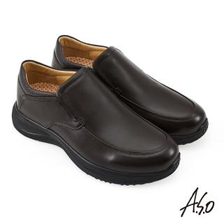 【A.S.O 阿瘦集團】A.S.O 活氧健康氣墊系列直套紳士鞋(咖啡)