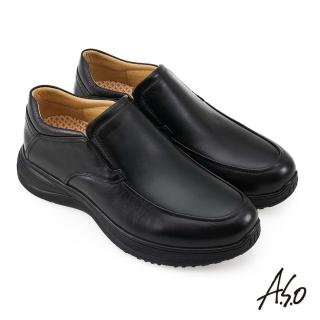【A.S.O 阿瘦集團】A.S.O 活氧健康氣墊系列直套紳士鞋(黑色)