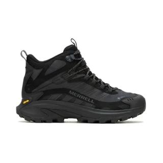 【MERRELL】Moab Speed 2 Mid GTX 男 戶外鞋 郊山 黃金大底 中筒 黑(ML037501)