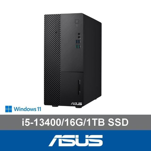 【ASUS 華碩】i5 14核文書電腦(i5-13400/16G/1TB SSD/W11/H-S500ME)