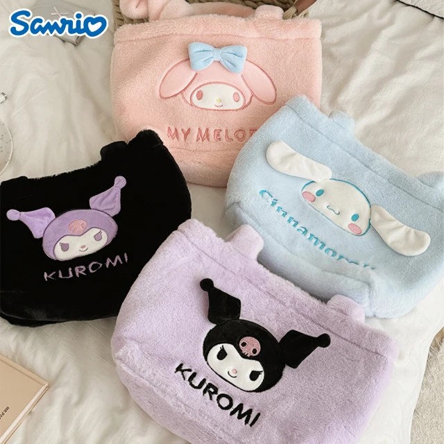 SANRIO 三麗鷗 酷洛米大耳狗美樂蒂毛絨立體單肩包手提包