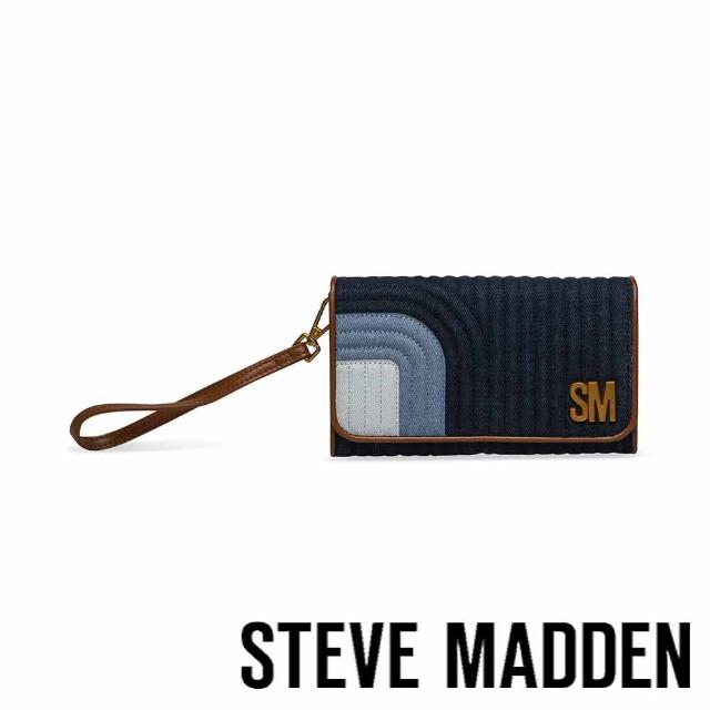 【steve madden】BTIN-N 丹寧拼接手拿斜背包(藍色)