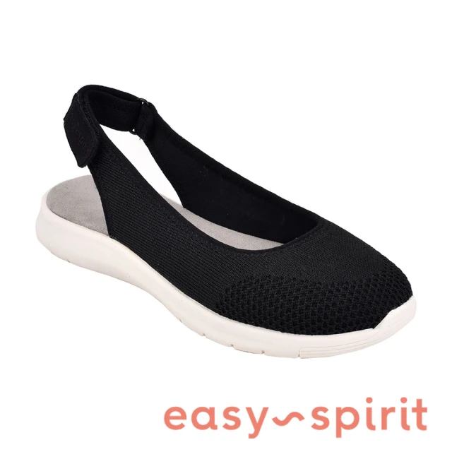 Easy Spirit GRACEE2 輕量黏帶裸跟涼鞋(黑色)