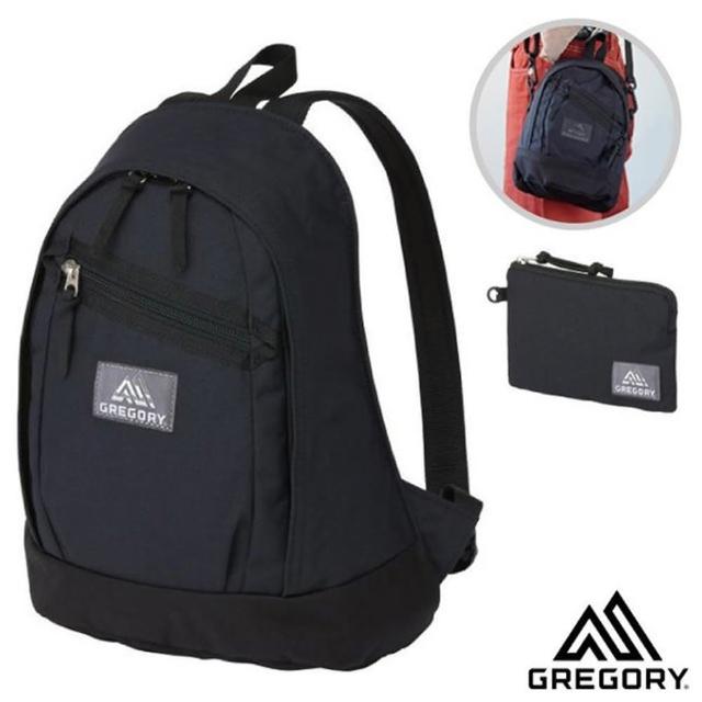 【Gregory】LADYBIRD BACKPACK XS 6L 超輕多功能迷你後背包+手挽袋(131372-L167 時尚黑)