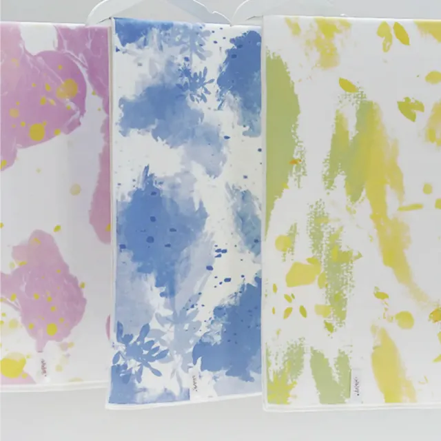 【SIKAER】夏日花色｜好好棉-自黏擦髮巾 寬版 L 37x100cm - 3入組(包頭巾 乾髮帽 吸水毛巾 擦頭巾 毛巾)
