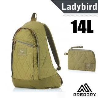 【Gregory】LADYBIRD BACKPACK 14L 多口袋後揹包+手挽袋/鑰匙勾環+暗袋口袋(131371-425E 鼠尾草綠)