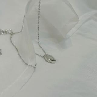 【MOON MOON ACC.】｜純銀項鍊 925｜尋找 ‧ 橢圓 毛衣鏈頸鏈鎖骨鏈 單只販售(氣質優雅)
