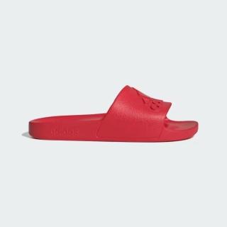 【adidas 愛迪達】拖鞋 男鞋 女鞋 運動 ADILETTE AQUA 紅 JI2232(A5371)