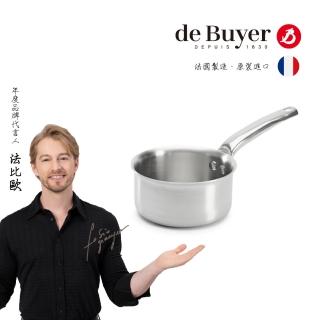 【de Buyer 畢耶】Alchimy系列 3層複合不鏽鋼單柄調理鍋16cm-IH爐可用鍋(不含鍋蓋)