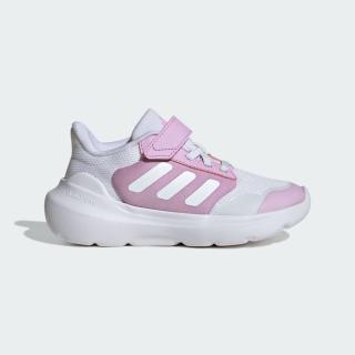 【adidas 愛迪達】Tensaur Run 3.0 EL C 中童 慢跑鞋 運動鞋 魔鬼氈 白 粉紅(IE5992)