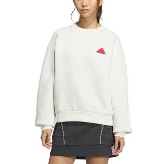 【adidas 愛迪達】圓領長袖T恤 運動 休閒 CW CREW 女 - JZ1641