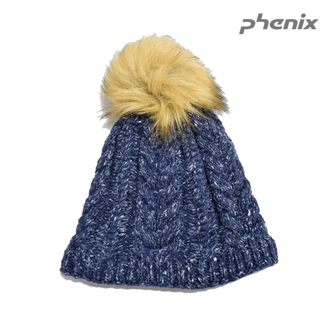 PhenixPhenix 女毛球保暖毛帽[深藍]HA2WAE05(秋冬 毛帽 保暖帽 女帽)