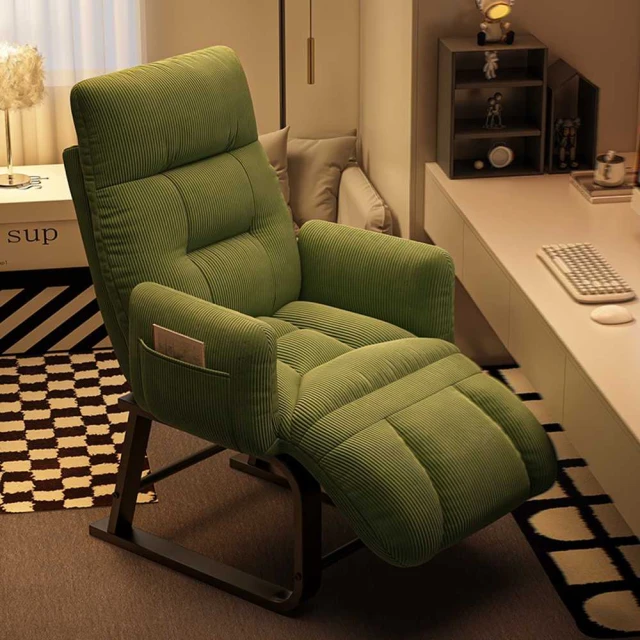 一格家居 加長寬版船椅(躺椅 搖搖椅 竹椅 折疊椅 午睡椅 