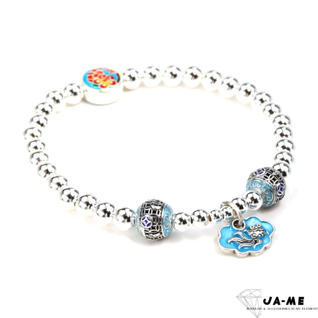 JA-ME 999.9千足銀古銀琺瑯彩繪項鍊優惠推薦