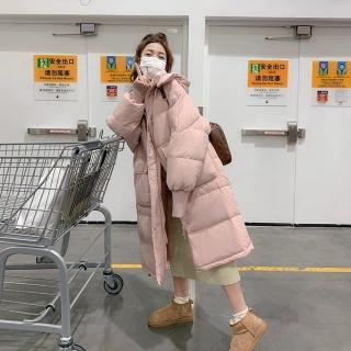 【巴黎精品】現貨+預購 真羽絨90%白鴨絨羽絨衣羽絨外套(保暖長款寬鬆加厚連帽女外套6色a1do1)