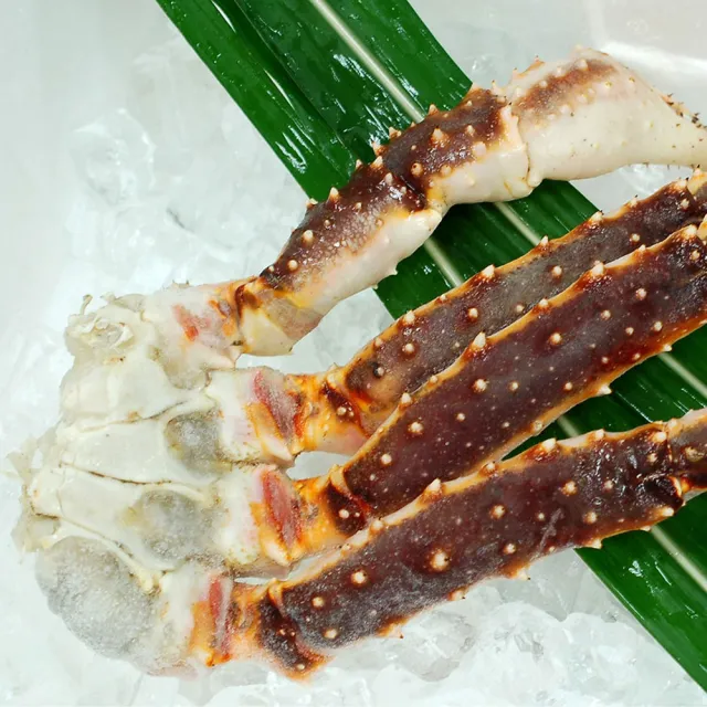 【優鮮配】頂級鄂霍次克海生凍鱈場蟹腳(1100-1200g/半對)