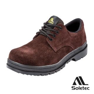 【Soletec】C106505 超透氣絨麵皮 鞋帶款 安全鞋(臺灣製 鋼頭鞋 工作鞋 登山鞋)