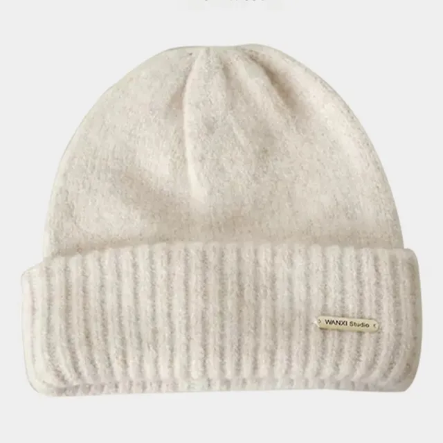【LEEHER】韓國針織帽/加厚保暖帽/羊毛帽/月子帽/防寒帽/針織帽/堆堆帽/護耳帽/毛帽/大頭 