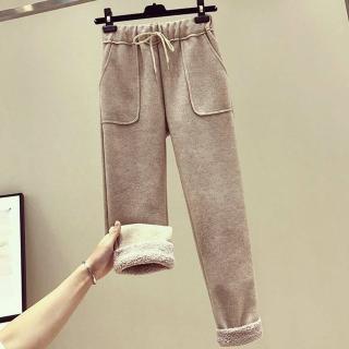 【Amirr 艾米爾】★毛呢加厚九分闊腿褲(女裝/褲子/長褲/保暖/日系/通勤)