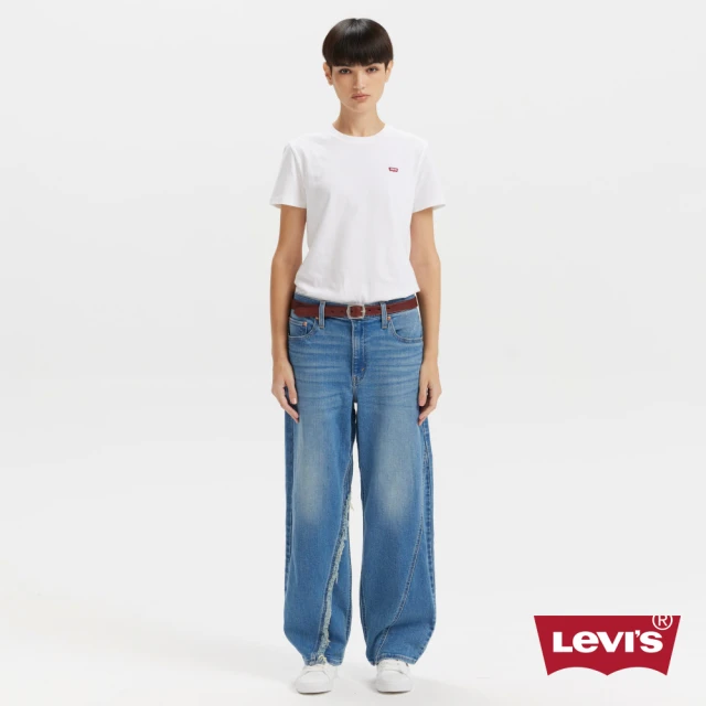 LEVIS Baggy Dad 女款中腰牛仔褲 寬鬆直筒牛仔褲 人氣新品 A3494-0080