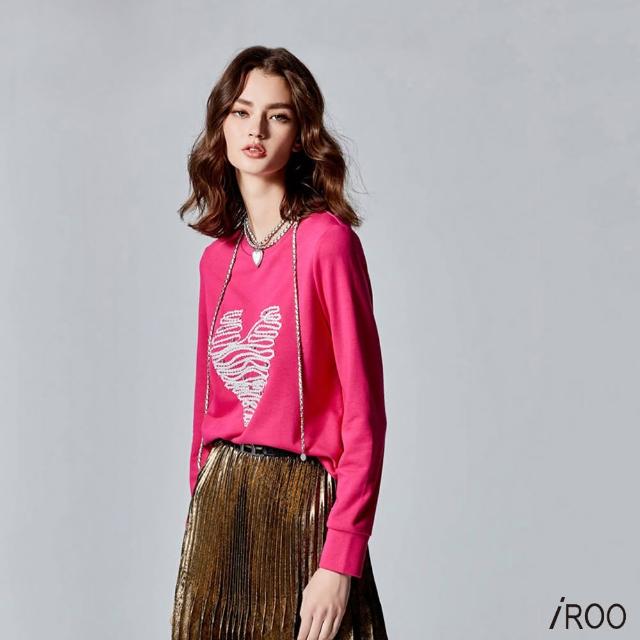 【iROO】髮夾彎愛心衛衣