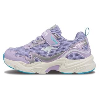 【KangaROOS】美國袋鼠鞋 童鞋 WAVY 千禧復古老爹童鞋/運動/穿搭/生活 紫白(KK41817)