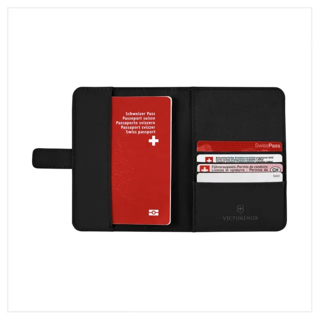 【VICTORINOX 瑞士維氏】Travel Essentials 護照夾(653361/653362)