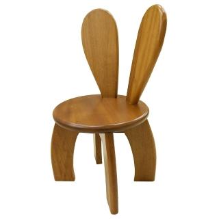 【生活禪】實木兔耳小圓凳/桃花心木 B01-006A(直徑30x高58cm)