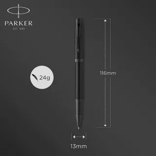 【PARKER】派克 新IM 特別款 理性黑 鋼珠筆(金屬色系)