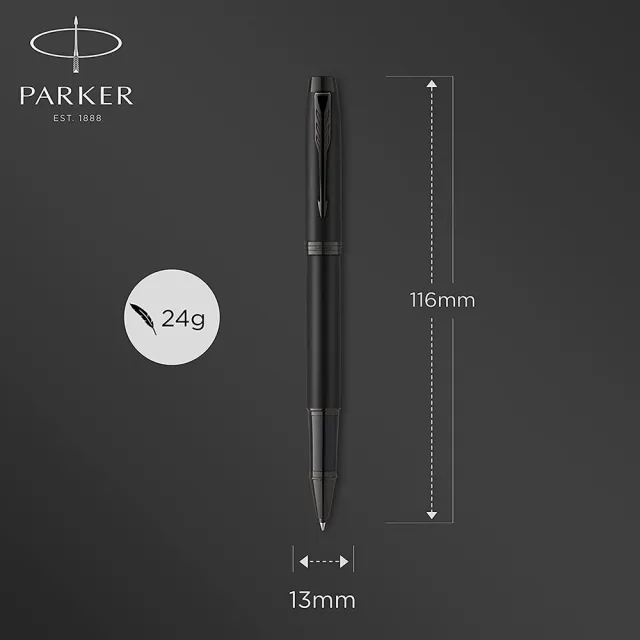 【PARKER】派克 新IM 特別款 理性黑 鋼珠筆(金屬色系)