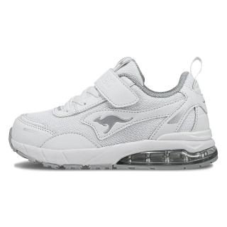【KangaROOS】美國袋鼠鞋 童鞋 K-RIDER WR 防潑水氣墊童鞋/運動/穿搭/生活 白(KK41789)