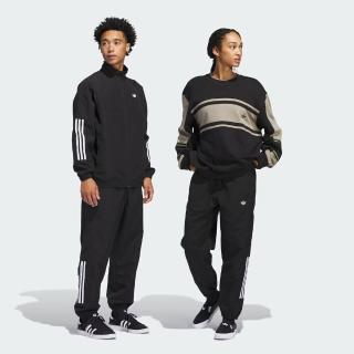 【adidas 愛迪達】長褲 男 女 中性 運動褲 GATSELE TRK PNT 黑白 JC5172