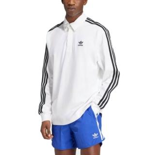 【adidas 愛迪達】POLO衫 長袖 運動 休閒 Rugby polo 男 - IZ2459