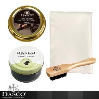 【DASCO 伯爵】皮鞋修護亮光組(皮鞋修護 皮革保養 蜜蠟鞋膏 晶亮鞋蠟)