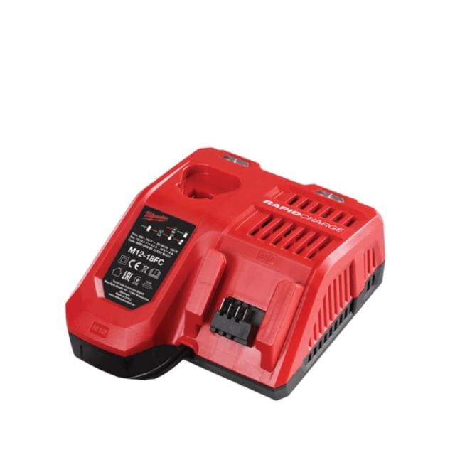 【Milwaukee 美沃奇】美沃奇 米沃奇 12V 18V 鋰電池 快速充電器 M12-18FC無紙盒原廠公司貨(M12-18FC無紙盒)