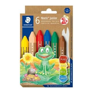 【STAEDTLER 施德樓】施德樓 超寬兒童六角蠟筆-6色 MS224
