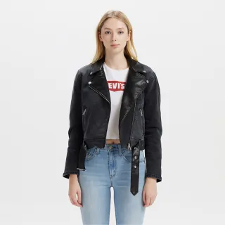 【LEVIS】女款 騎士外套 ROCK&ROLL系列 哈雷外套 經典外套 熱賣單品 002YK-0000
