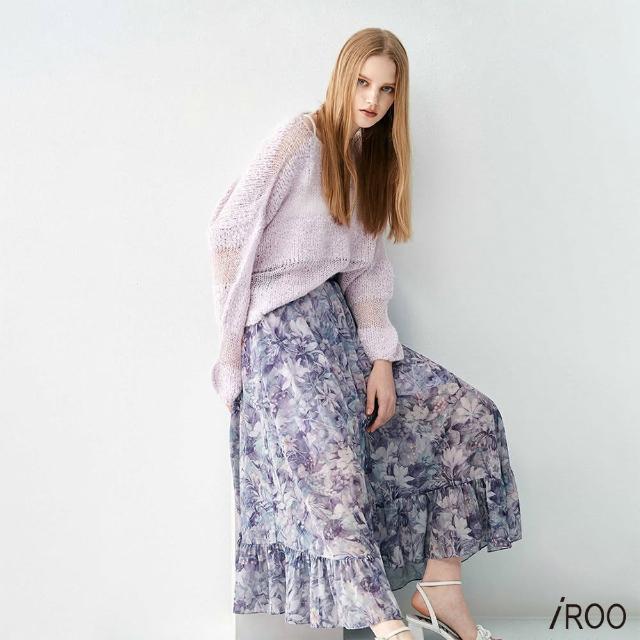 【iROO】迷霧紫藤花長裙