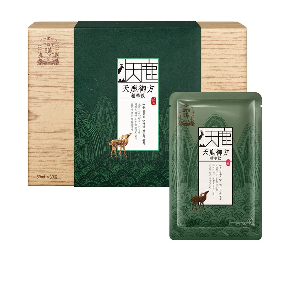 即期品【正官庄】天鹿御方精華飲50mlx30入/盒(鹿茸/高麗蔘