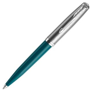 【PARKER】派克 51型復刻 綠桿原子筆(綠色 青藍綠)