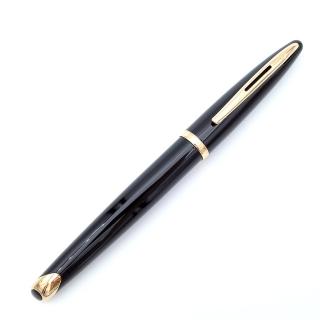 【WATERMAN】海洋系列 麗雅黑色金夾 F尖 鋼筆 法國製造(CARENE系列)