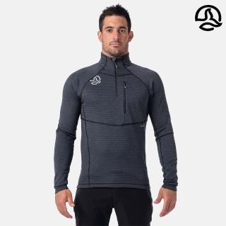 【TERNUA】男 Warmshell 咖啡紗半門襟保暖中層衣 1208055(登山 中層 輕量 保暖)